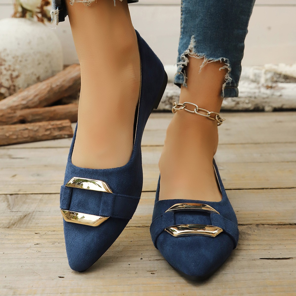 Women'S Shoes In Fashion - الربيع والخريف أنيقة وأشار مثير كعب