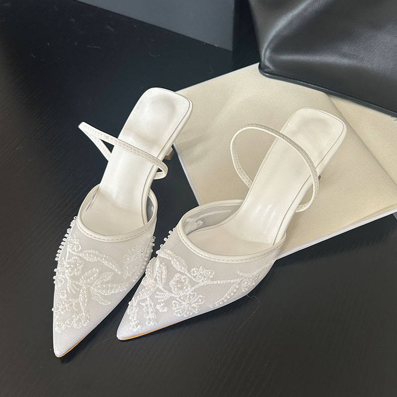 Women Shoes Branded - 2026 صنادل Slingback أنيقة النساء رقيقة