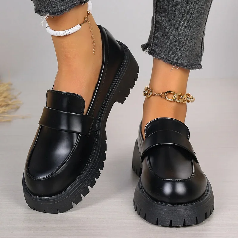 Women Shoes Japan - حجم كبير 35-43 أسود بولي أحذية