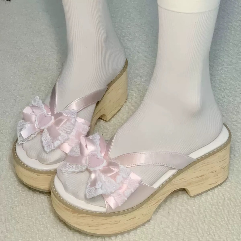 Women Shoes Japan - صنادل نسائية صيفية مريحة بكعب عالٍ،