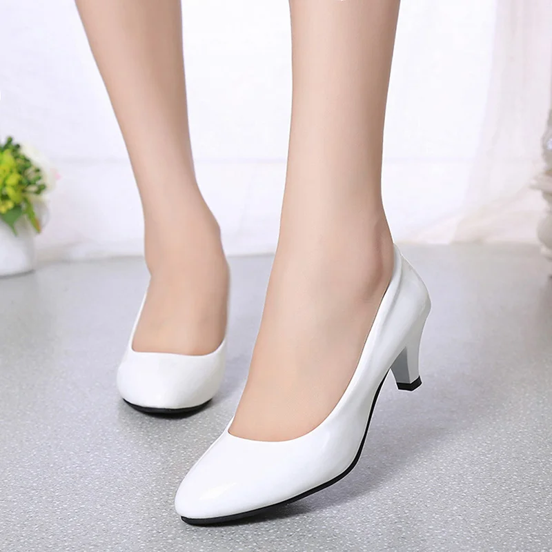 Women'S Shoes For Work - الإناث مضخات عارية الفم الضحلة النساء