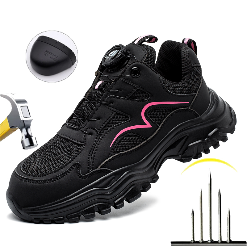 Women'S Shoes For Work - أحذية عمل نسائية ذات مقدمة فولاذية،
