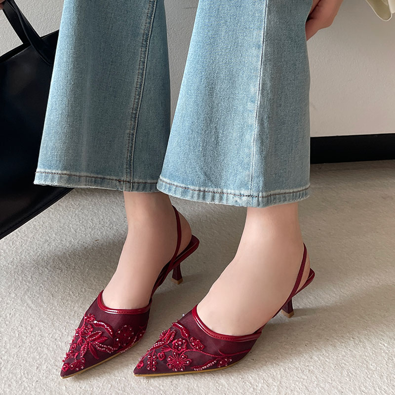 2026 صنادل Slingback أنيقة الن - مراجعة Women Shoes Branded وسعره