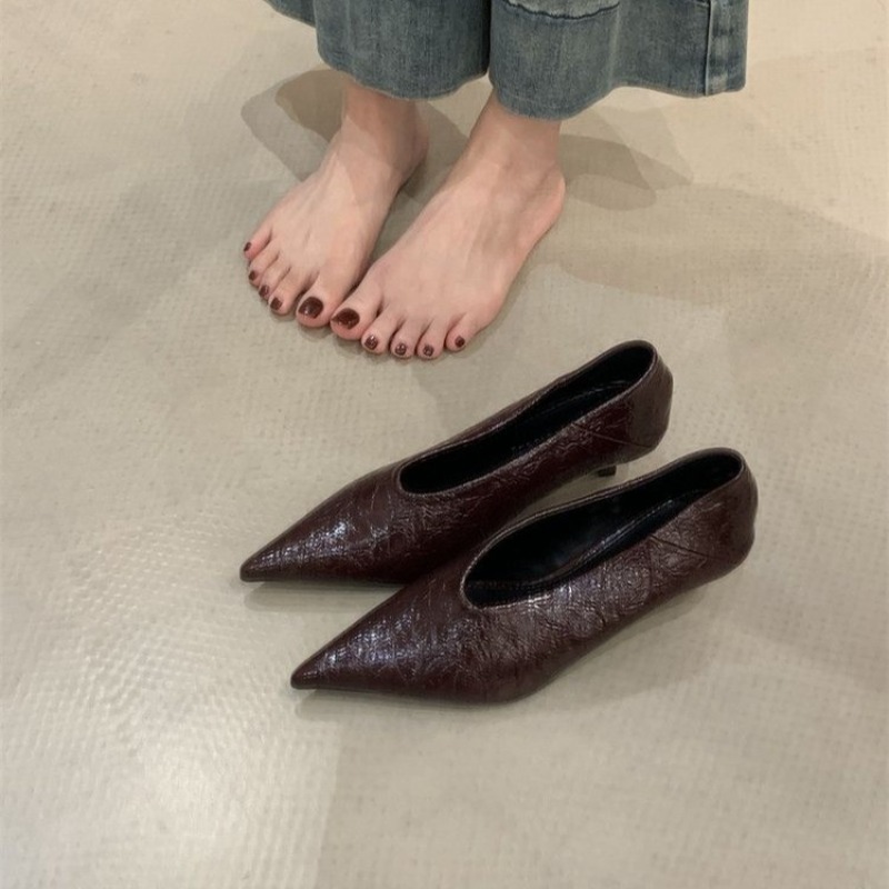 2025 خريف جديد ركاب الرياح كعب - مراجعة Women'S Shoes For Work وسعره