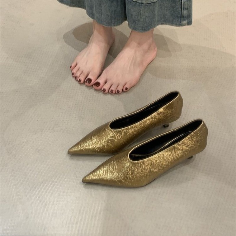 2025 خريف جديد ركاب الرياح كعب - مراجعة Women'S Shoes For Work وسعره