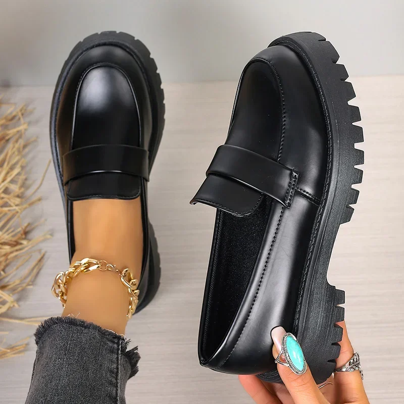 حجم كبير 35-43 أسود بولي أحذية - مراجعة Women Shoes Japan وسعره