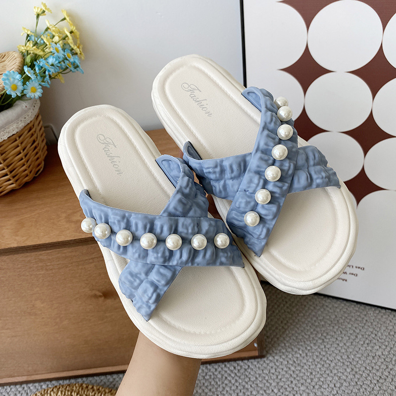 صنادل نسائية مزينة باللؤلؤ وال - مراجعة Women'S Shoes Cloud وسعره